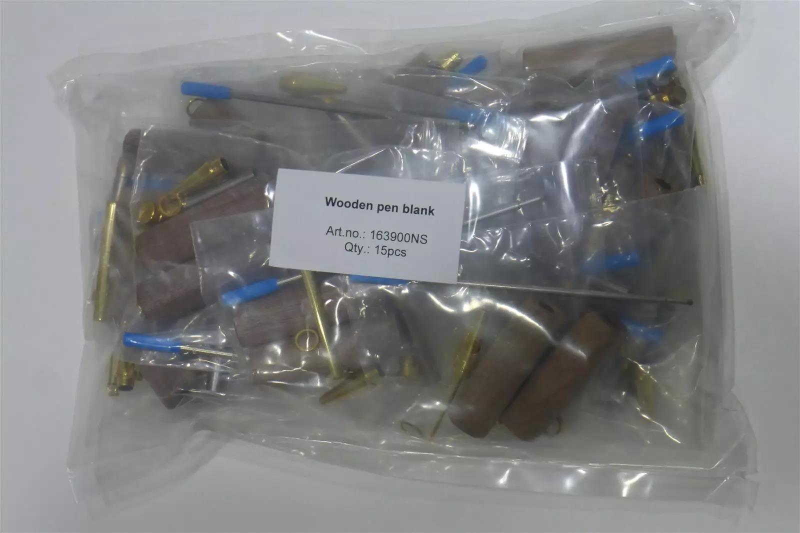 Holzkugelschreiberrohlinge Nußholz 15 Stk. Holzkugelschreiberrohlinge Nußholz 15 Stk.