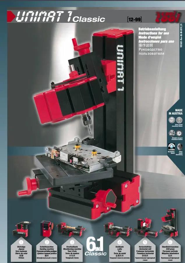 Unimat Classic Anleitung Unimat Classic Anleitung