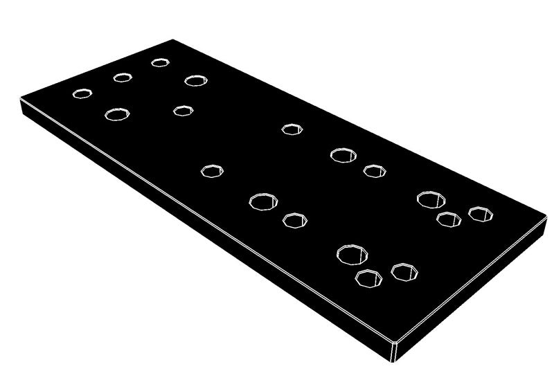 Fixierplatte 50x125 mm A1Z 470 010 [U67]