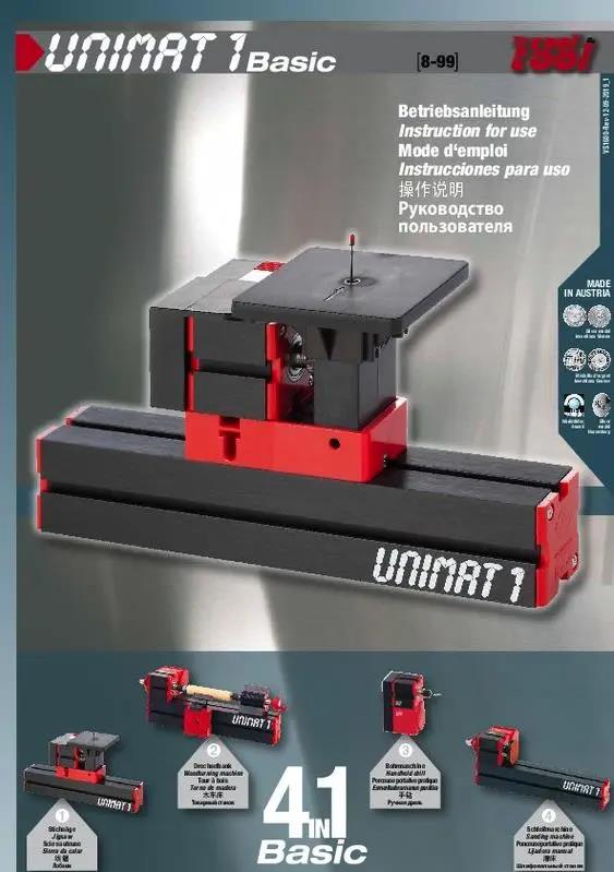 Unimat Basic Anleitung Unimat Basic Anleitung