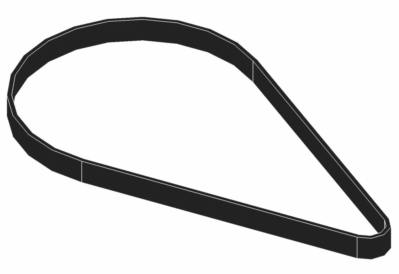 Antriebsriemen ZRM S2M 1888 [U57] Power Motor neu #1